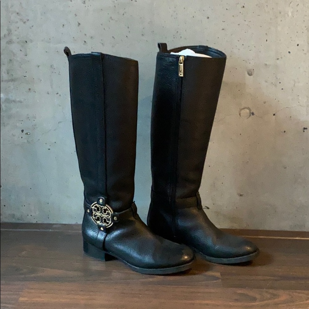 Tory burch leather boots